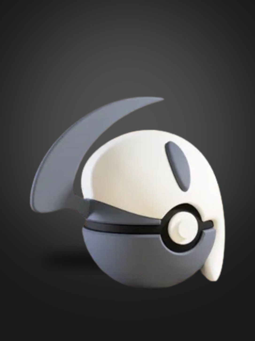 Vista frontal de la pokebola Absol