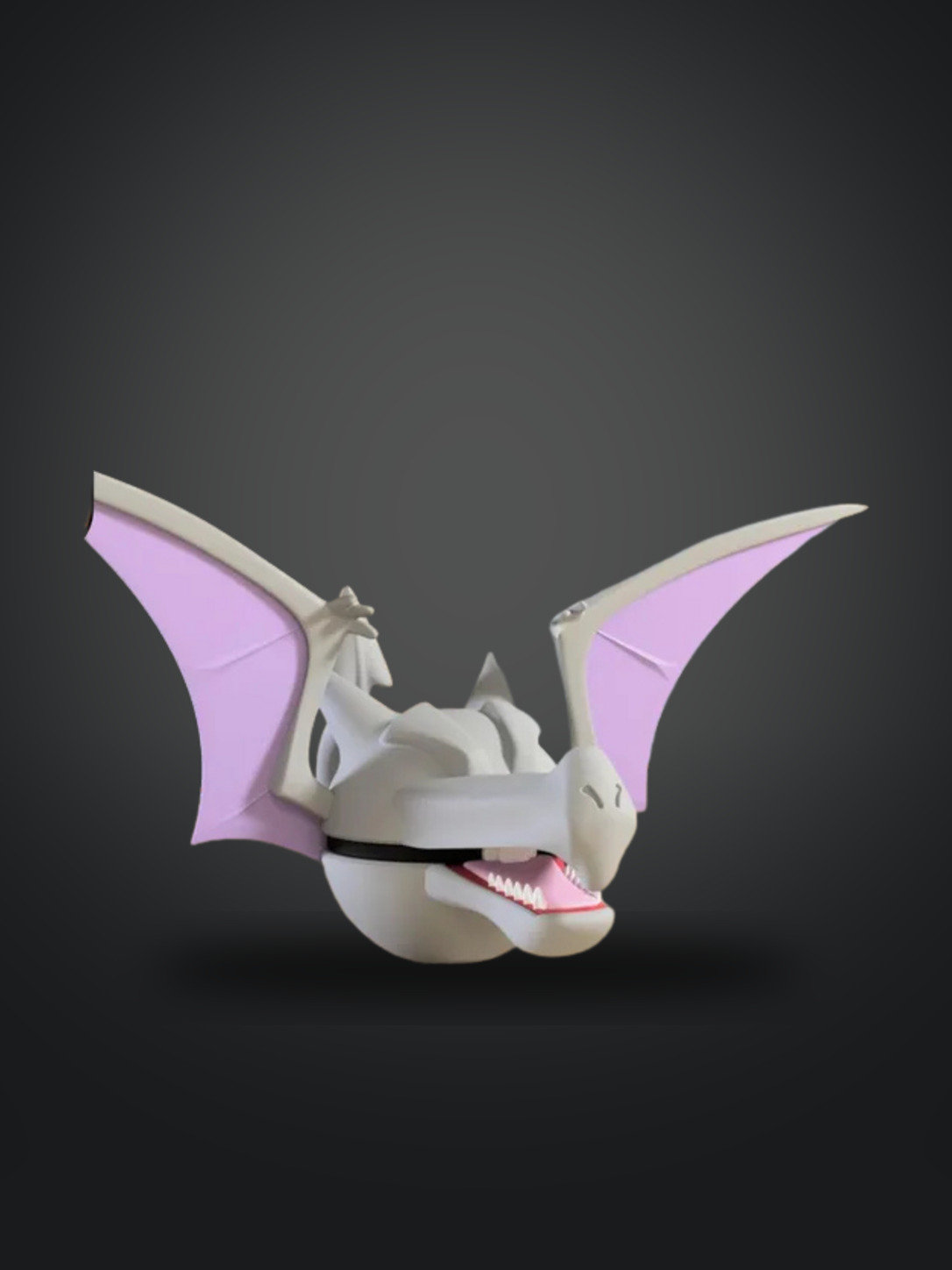 Vista frontal de la pokebola Aerodactyl