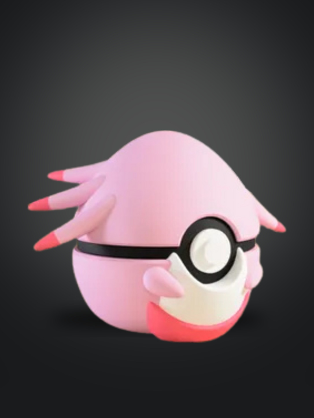 Vista frontal de la pokebola Chansey