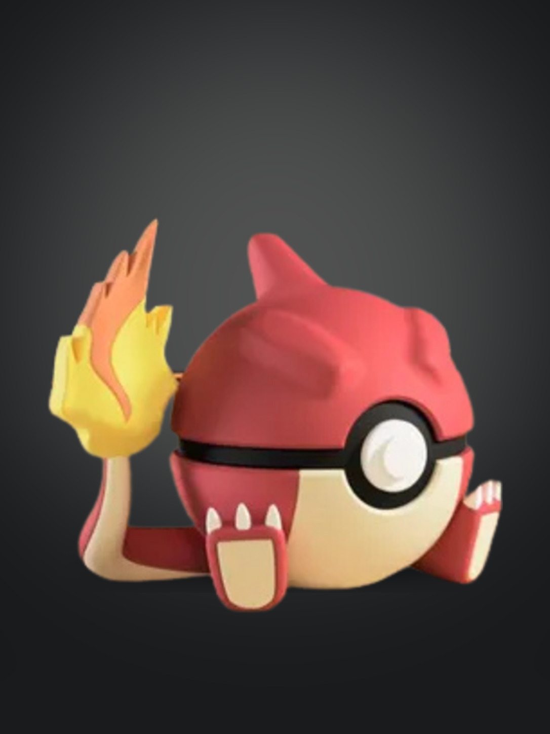 Vista frontal de la pokebola Charmeleon