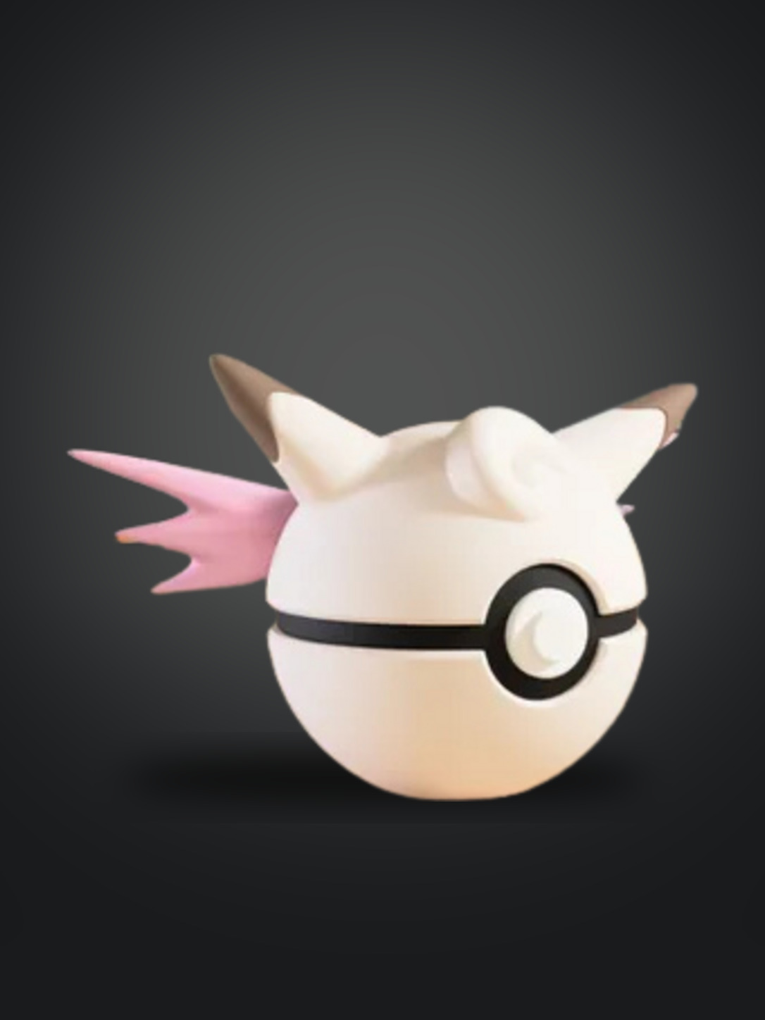 Vista frontal de la pokebola Clefable