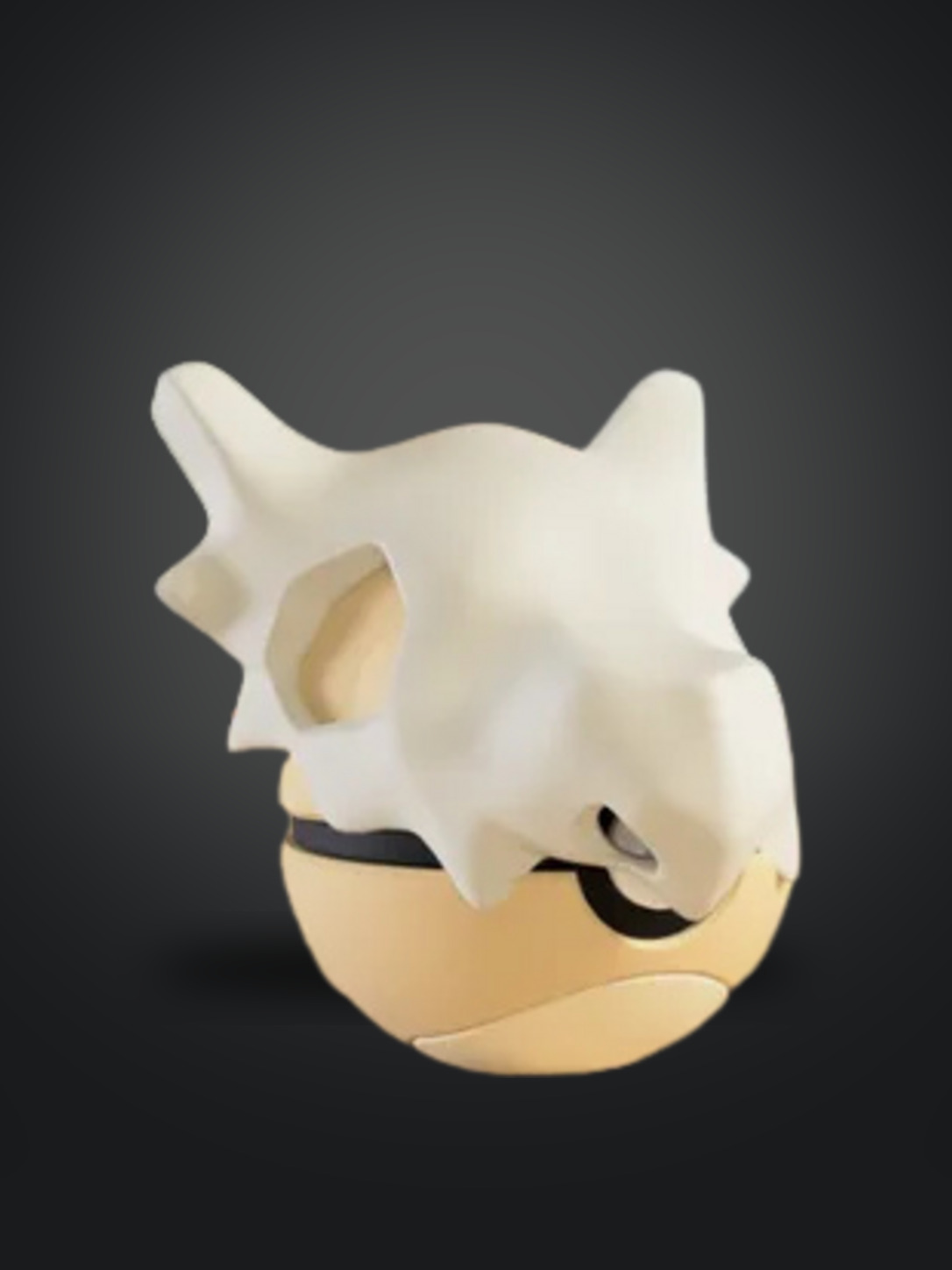 Vista frontal de la pokebola Cubone