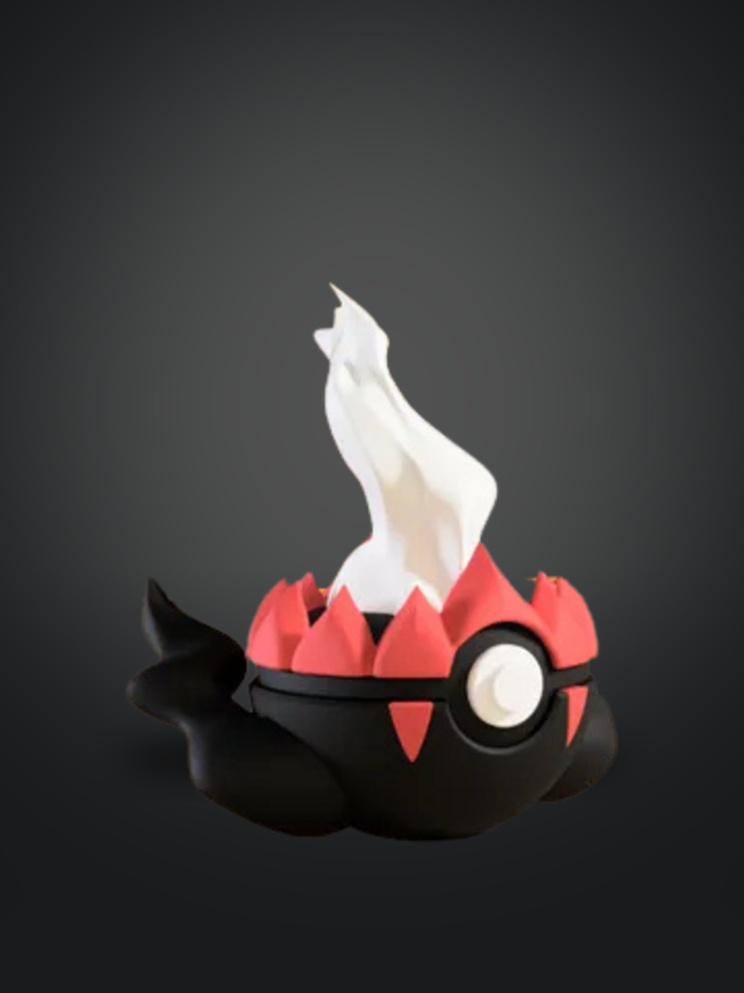 Vista frontal de la pokebola Darkrai