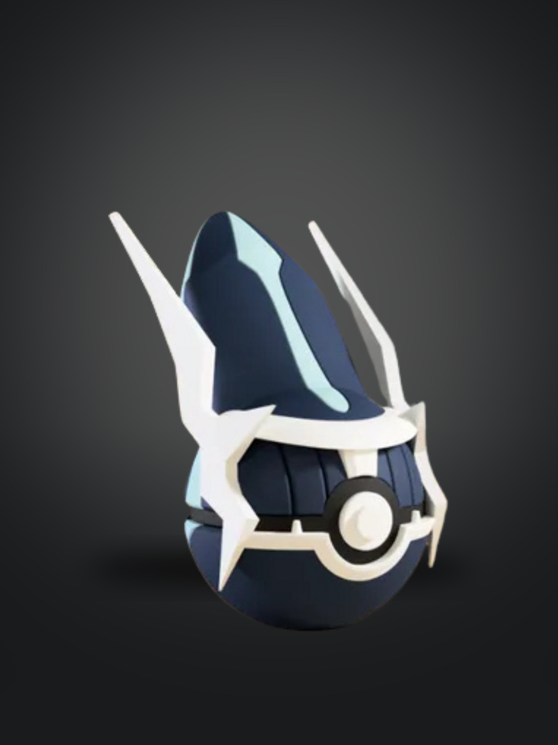 Vista frontal de la pokebola Dialga