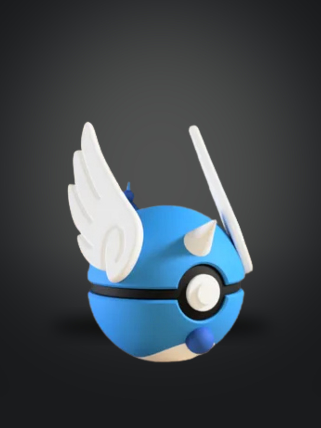 Vista frontal de la pokebola Dragonair