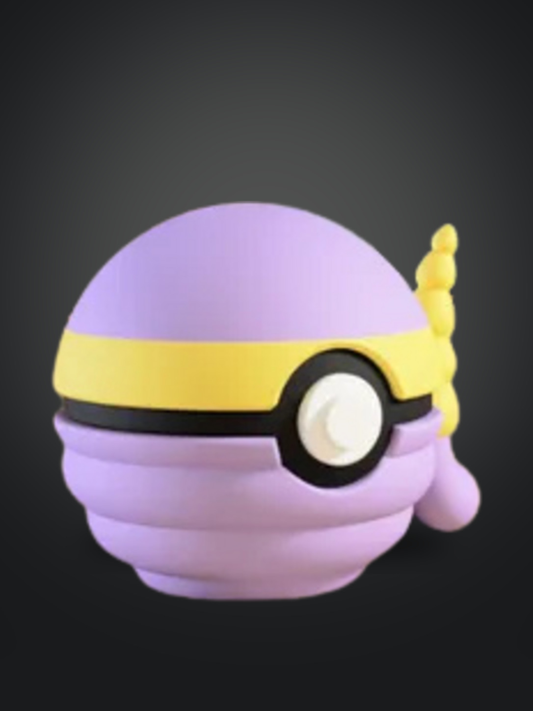 Vista frontal de la pokebola Ekans