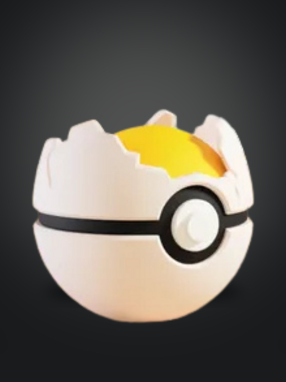 Vista frontal de la pokebola Exeggcute