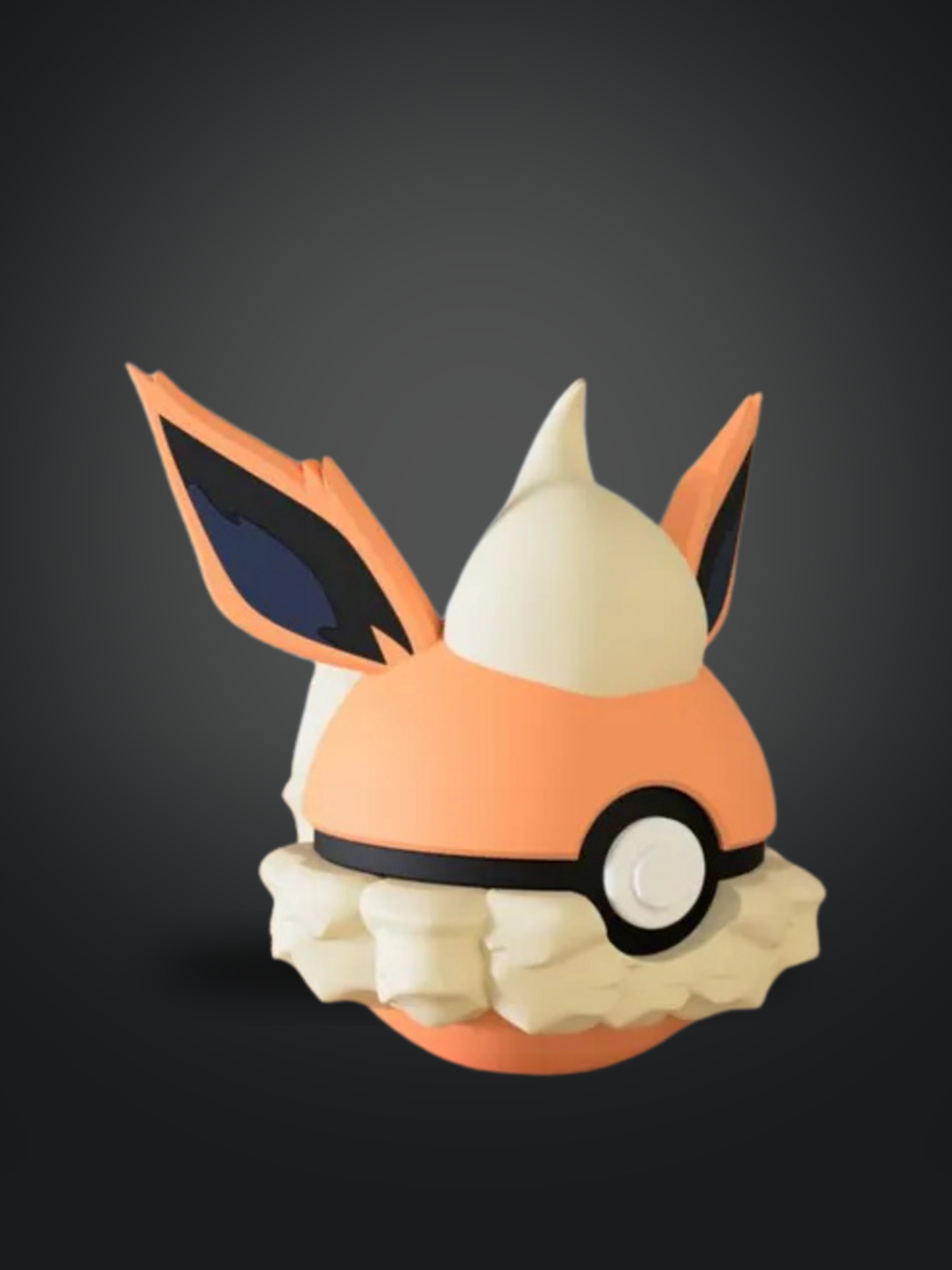 Vista frontal de la pokebola Flareon
