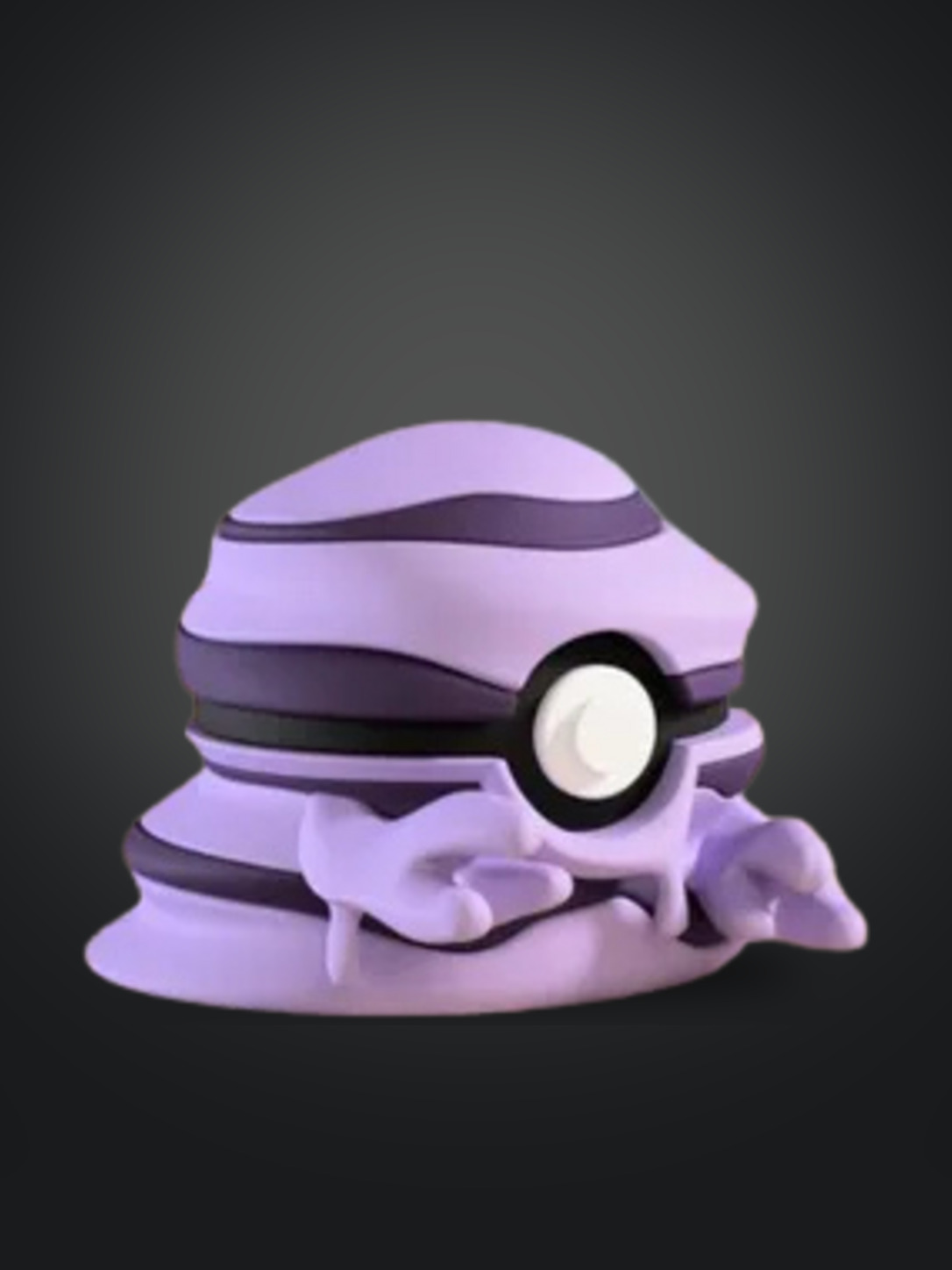 Vista frontal de la pokebola Grimer