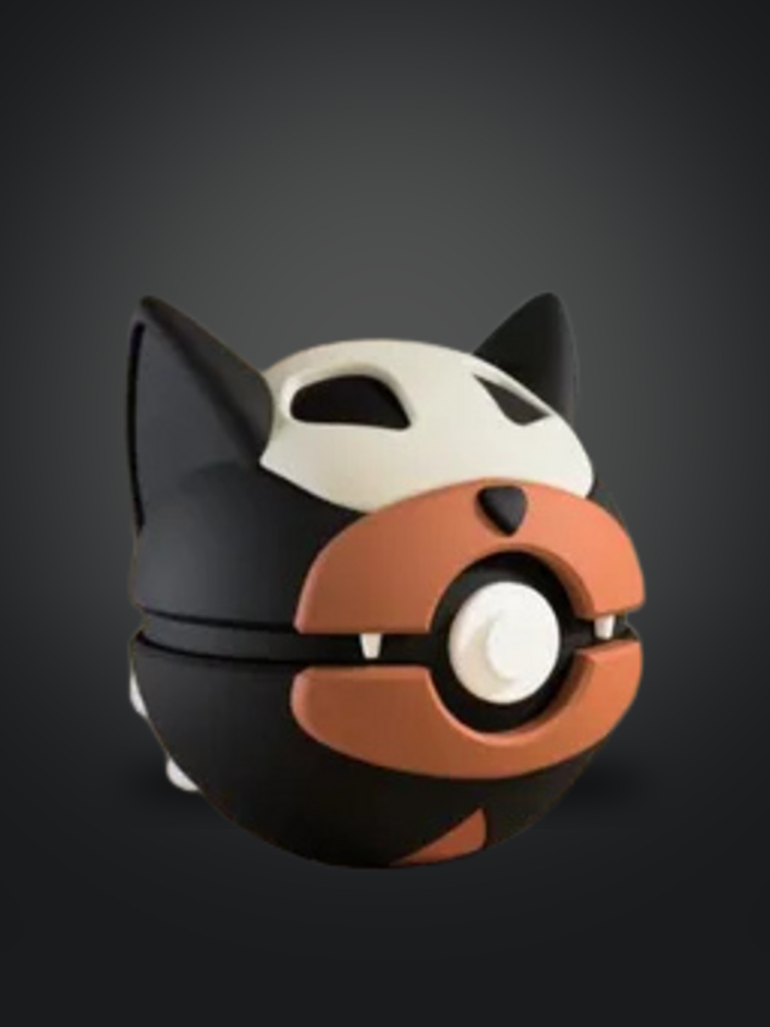 Vista frontal de la pokebola Houndour