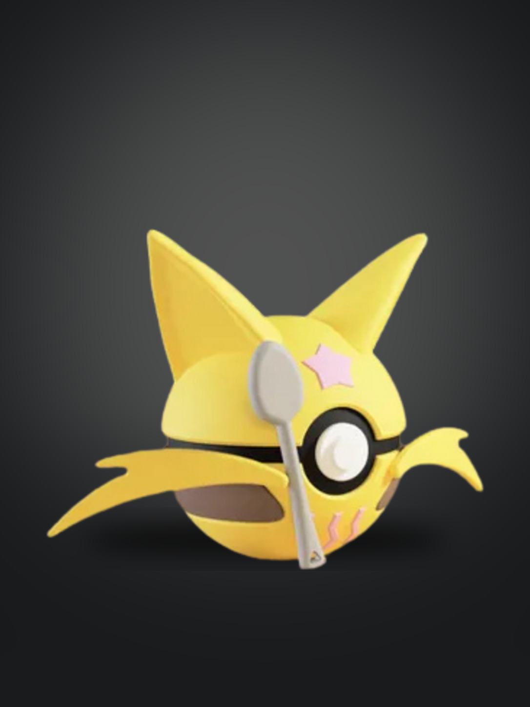 Vista frontal de la pokebola Kadabra