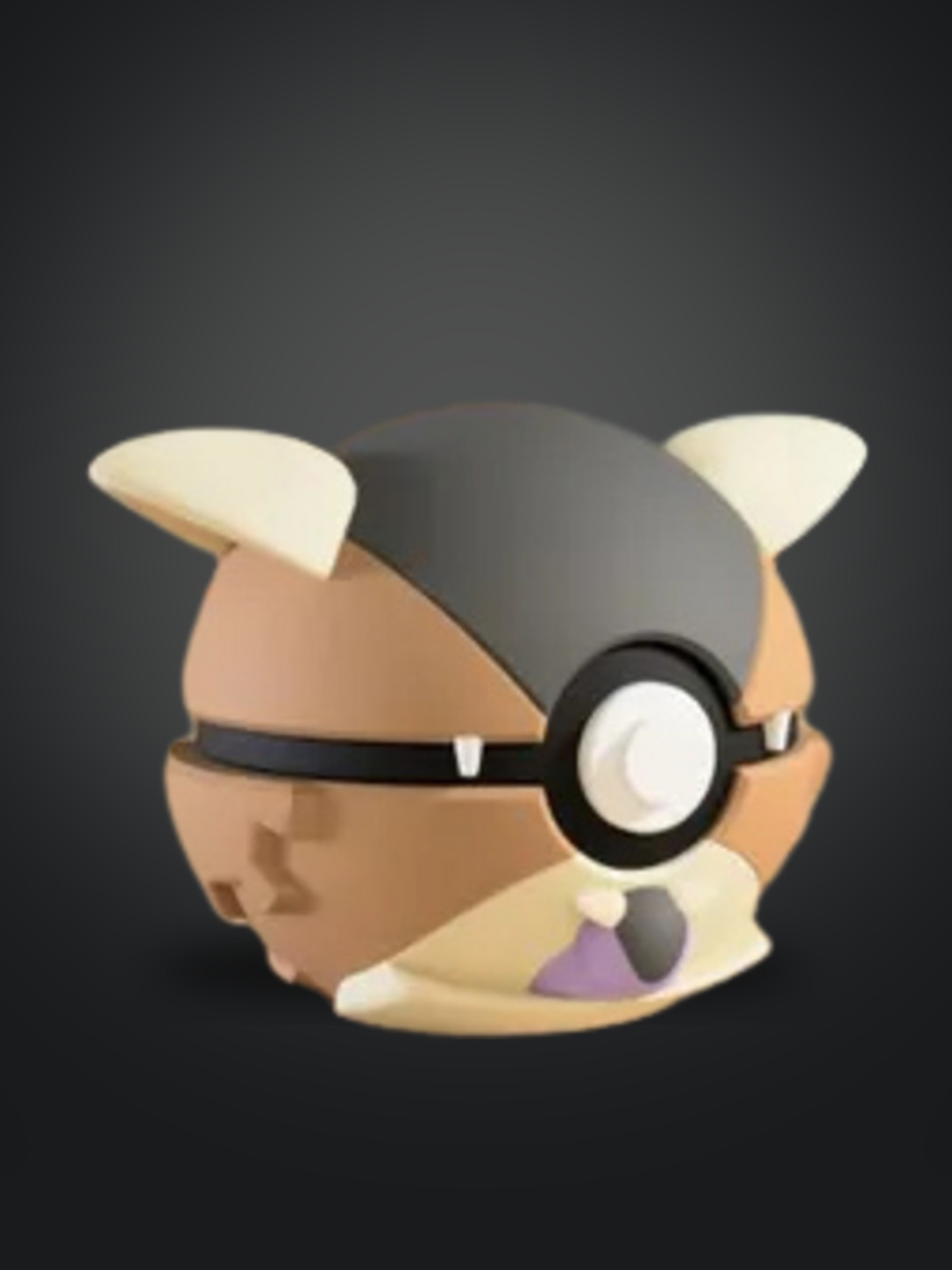 Vista frontal de la pokebola Kangaskhan