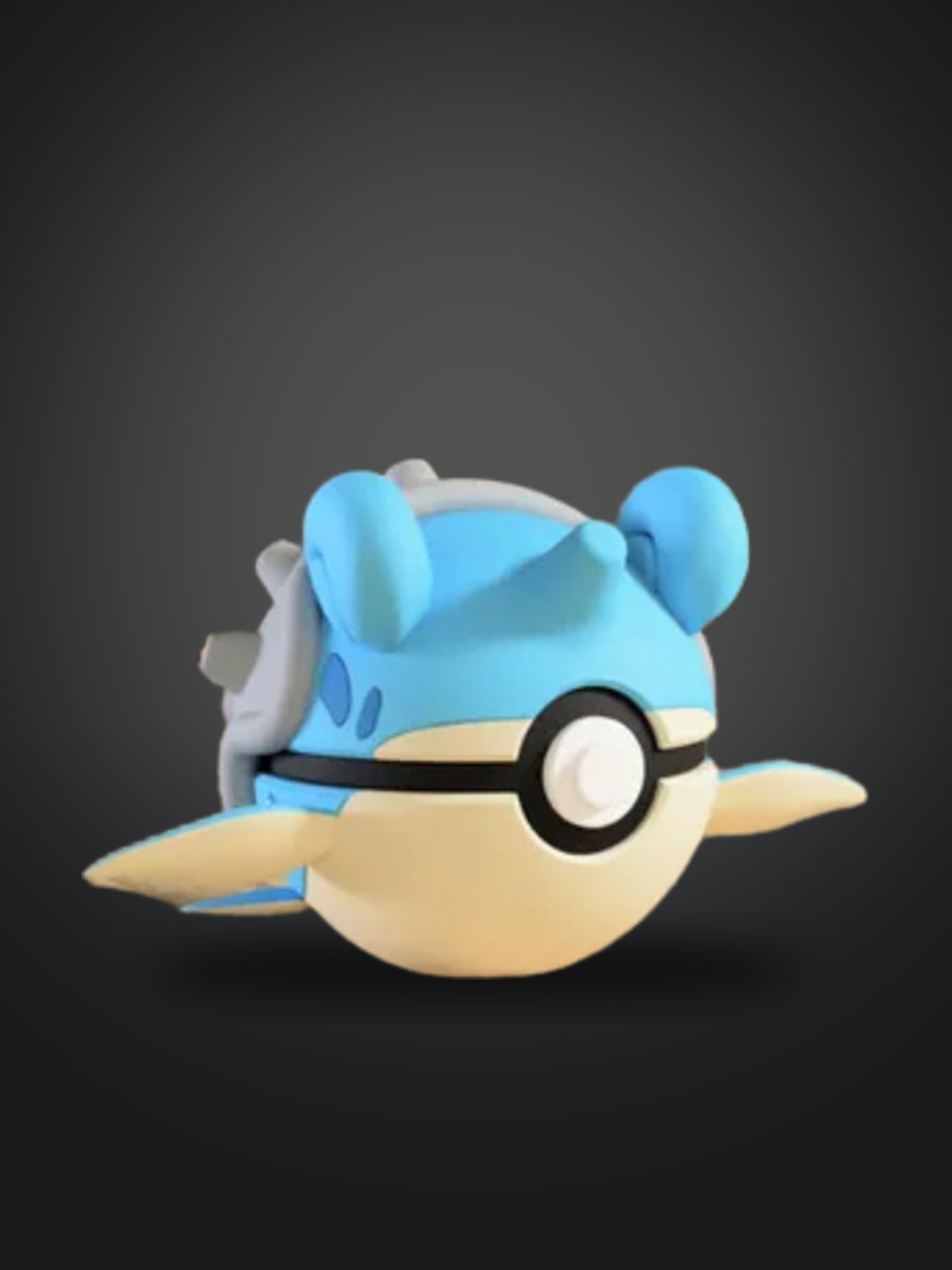 Vista frontal de la pokebola Lapras