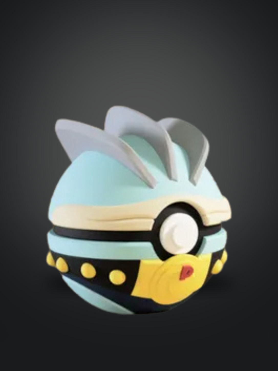 Vista frontal de la pokebola Machamp