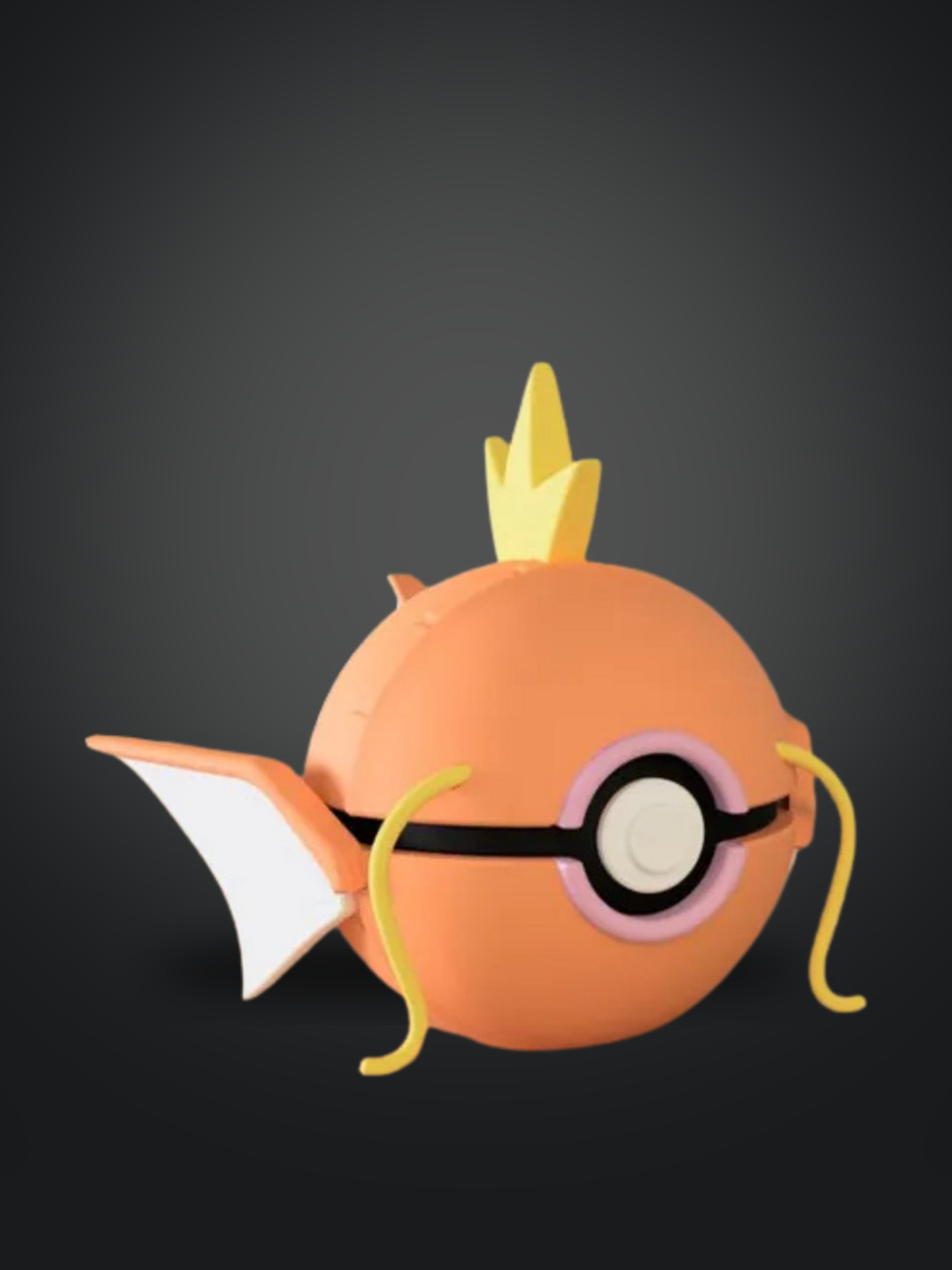 Vista frontal de la pokebola Magikarp