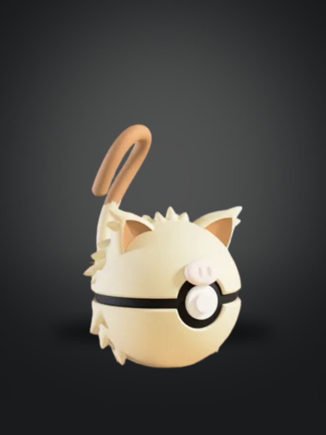Vista frontal de la pokebola Mankey