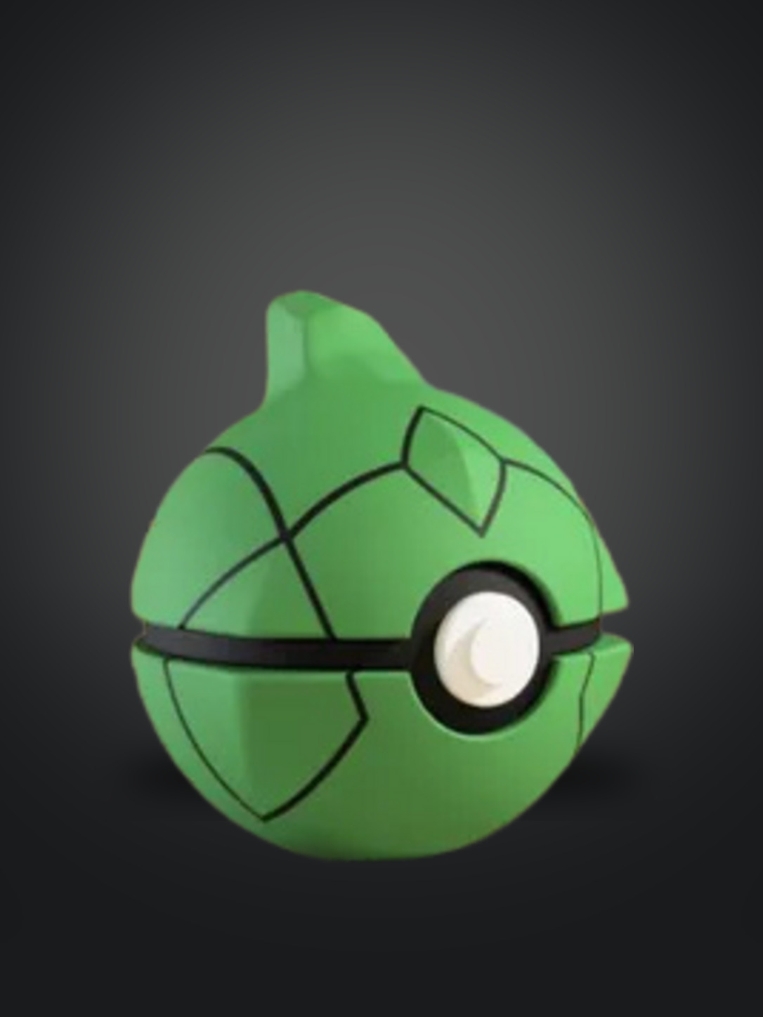 Vista frontal de la pokebola Metapod