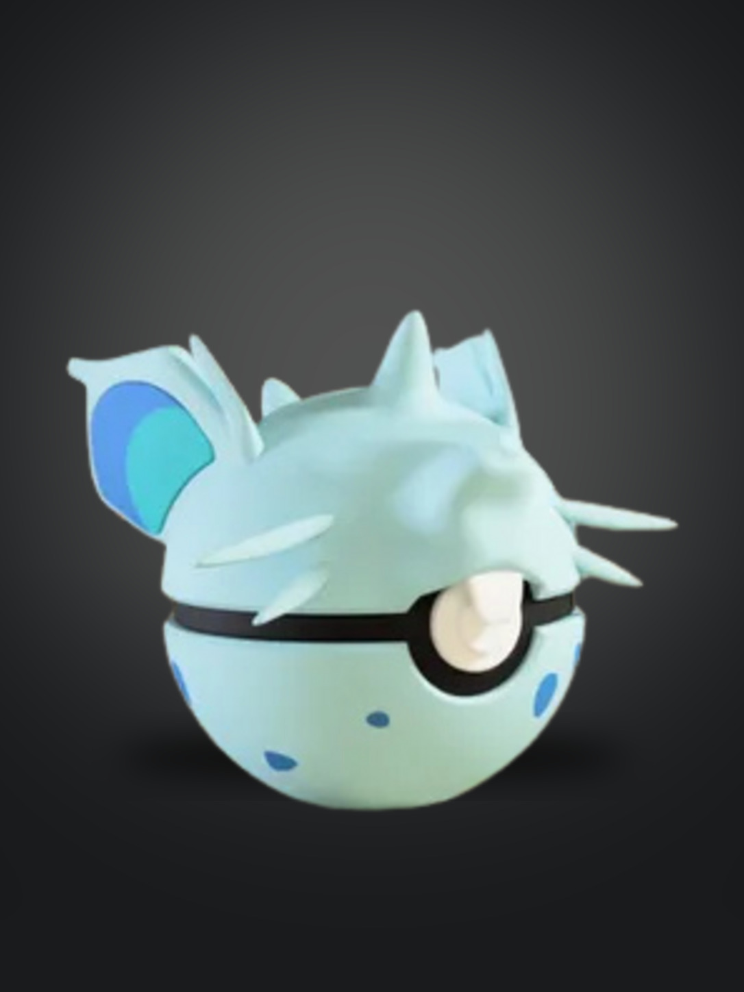 Vista frontal de la pokebola Nidoran♀