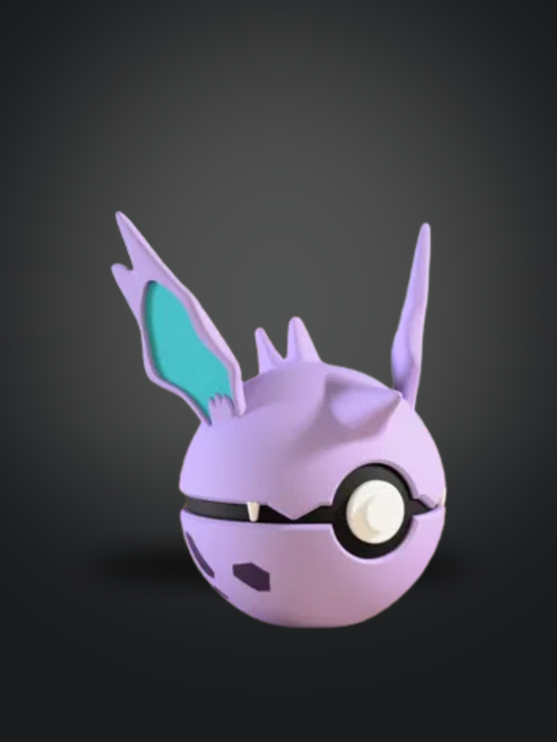 Vista frontal de la pokebola Nidorino
