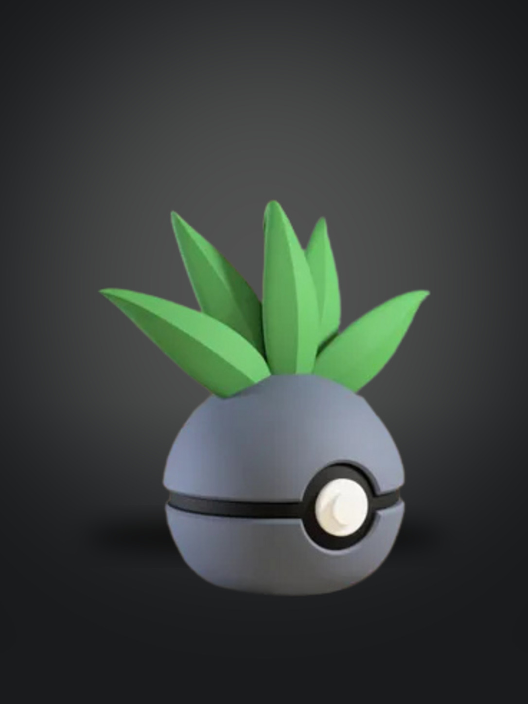 Vista frontal de la pokebola Oddish