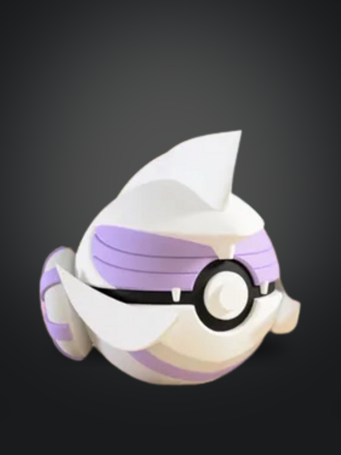 Vista frontal de la pokebola Palkia