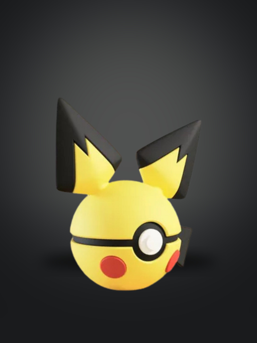 Vista frontal de la pokebola Pichu