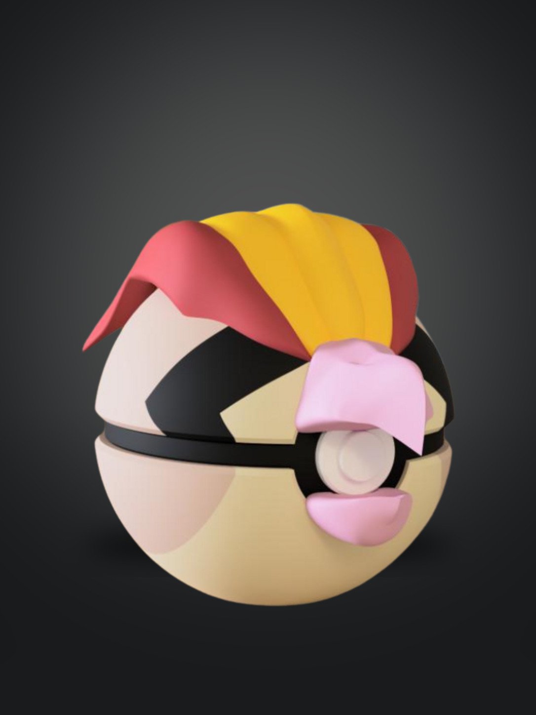 Vista frontal de la pokebola Pidgeot
