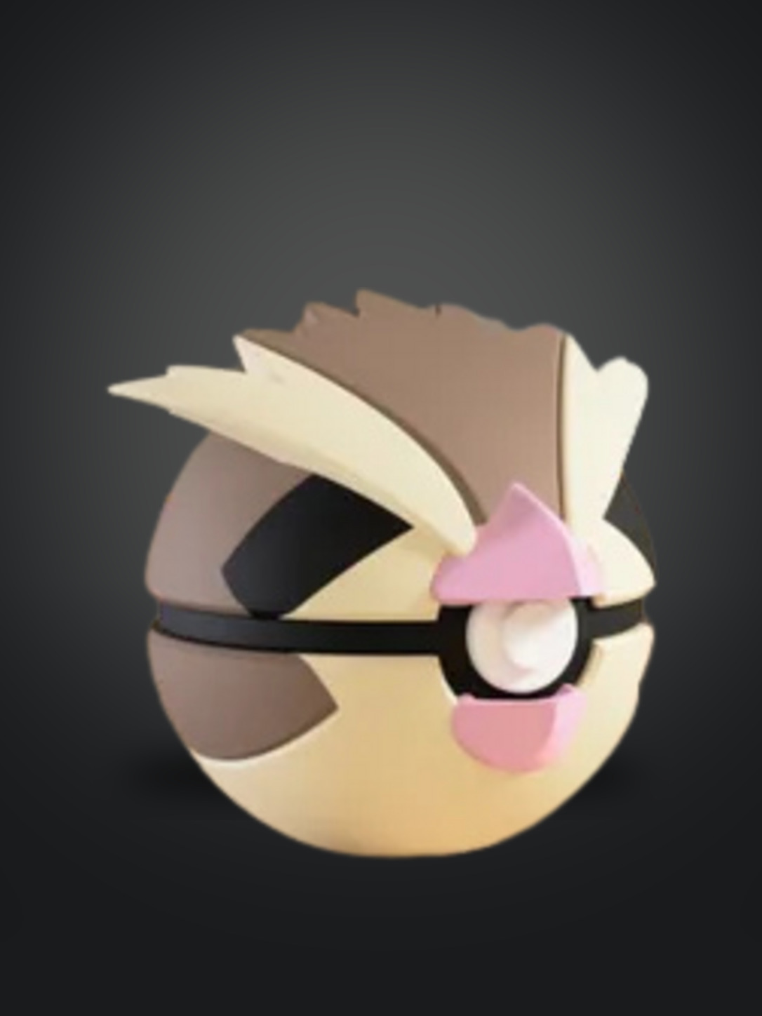 Vista frontal de la pokebola Pidgey