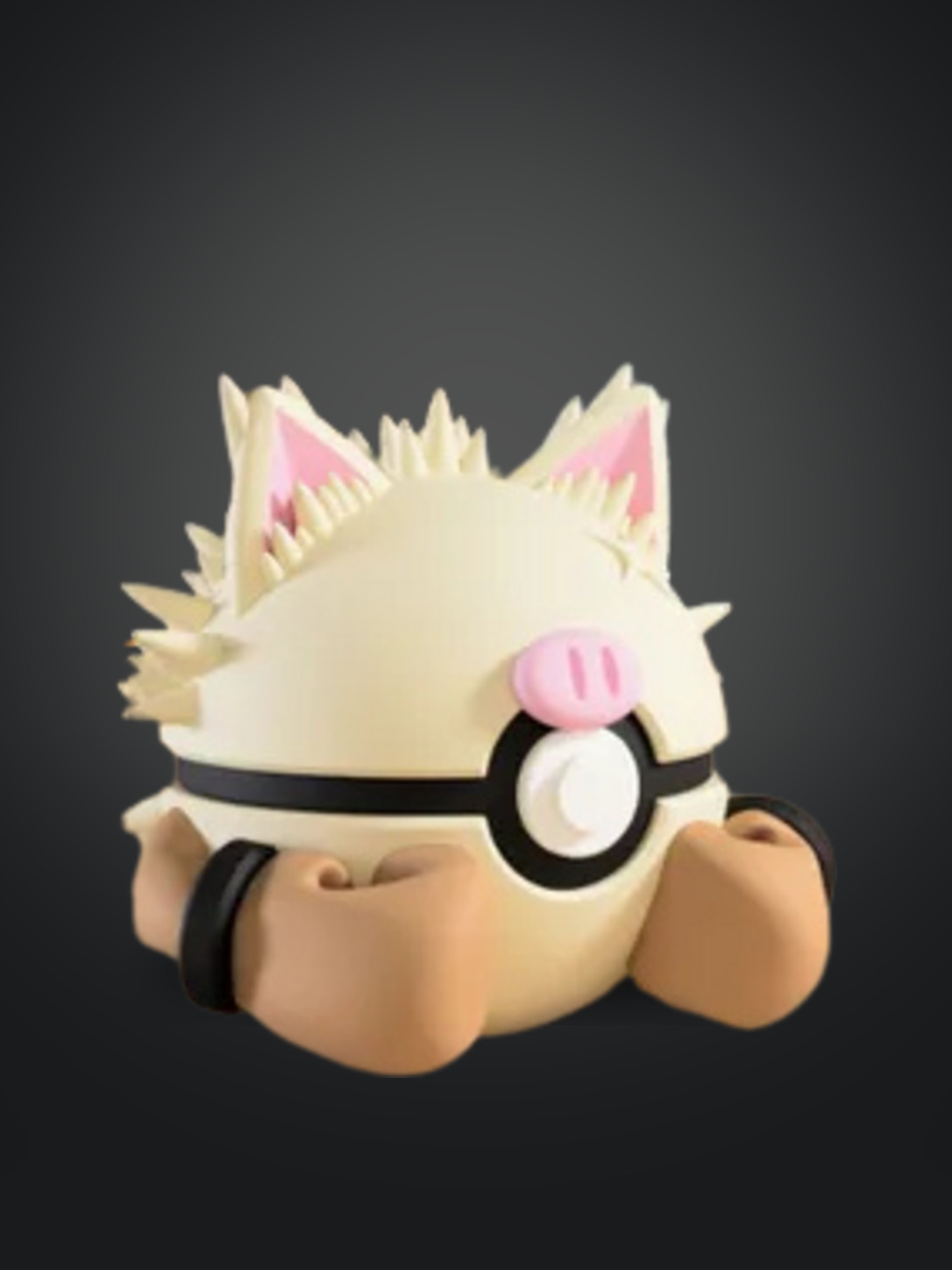Vista frontal de la pokebola Primeape