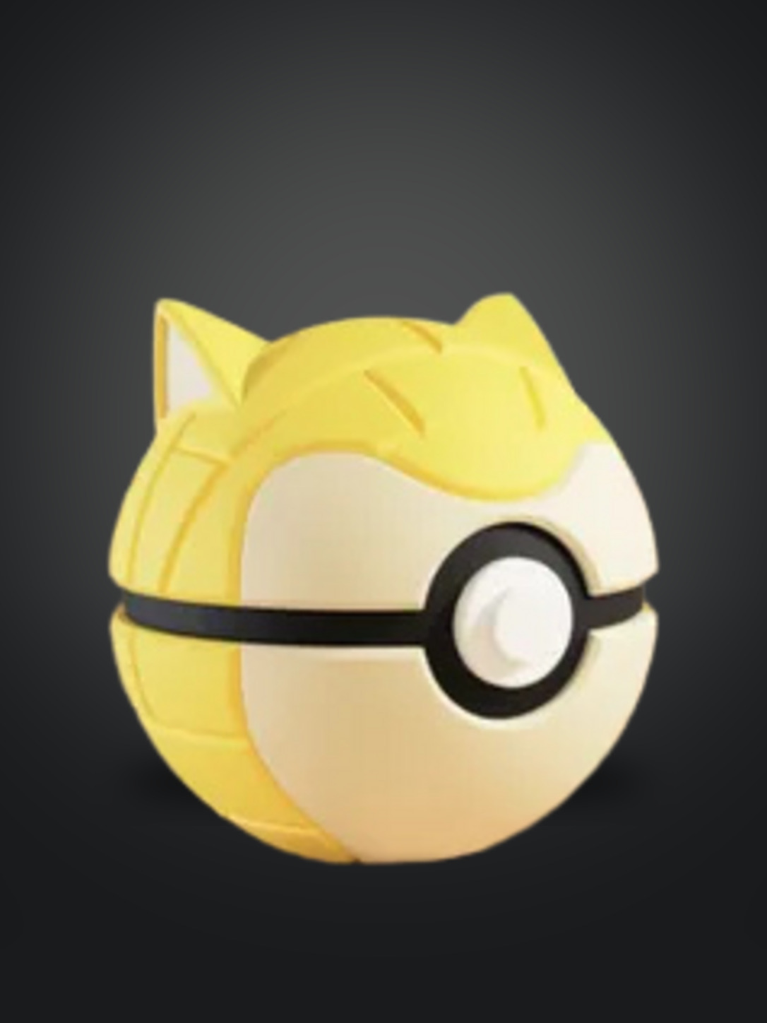 Vista frontal de la pokebola Sandshrew