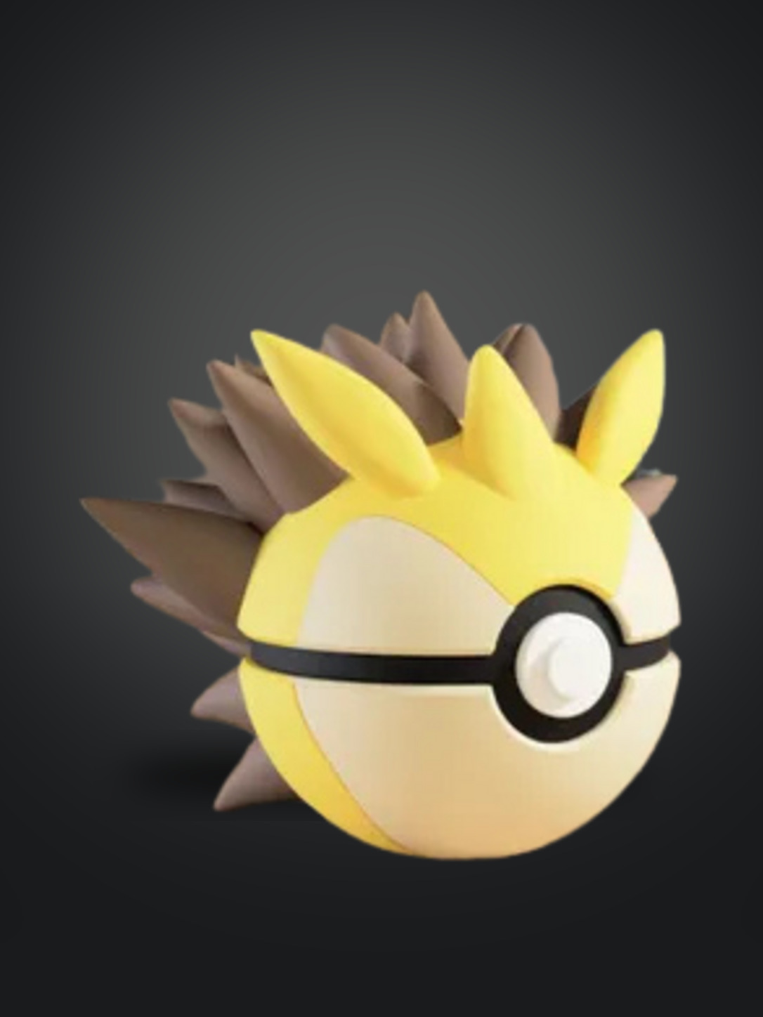 Vista frontal de la pokebola Sandslash
