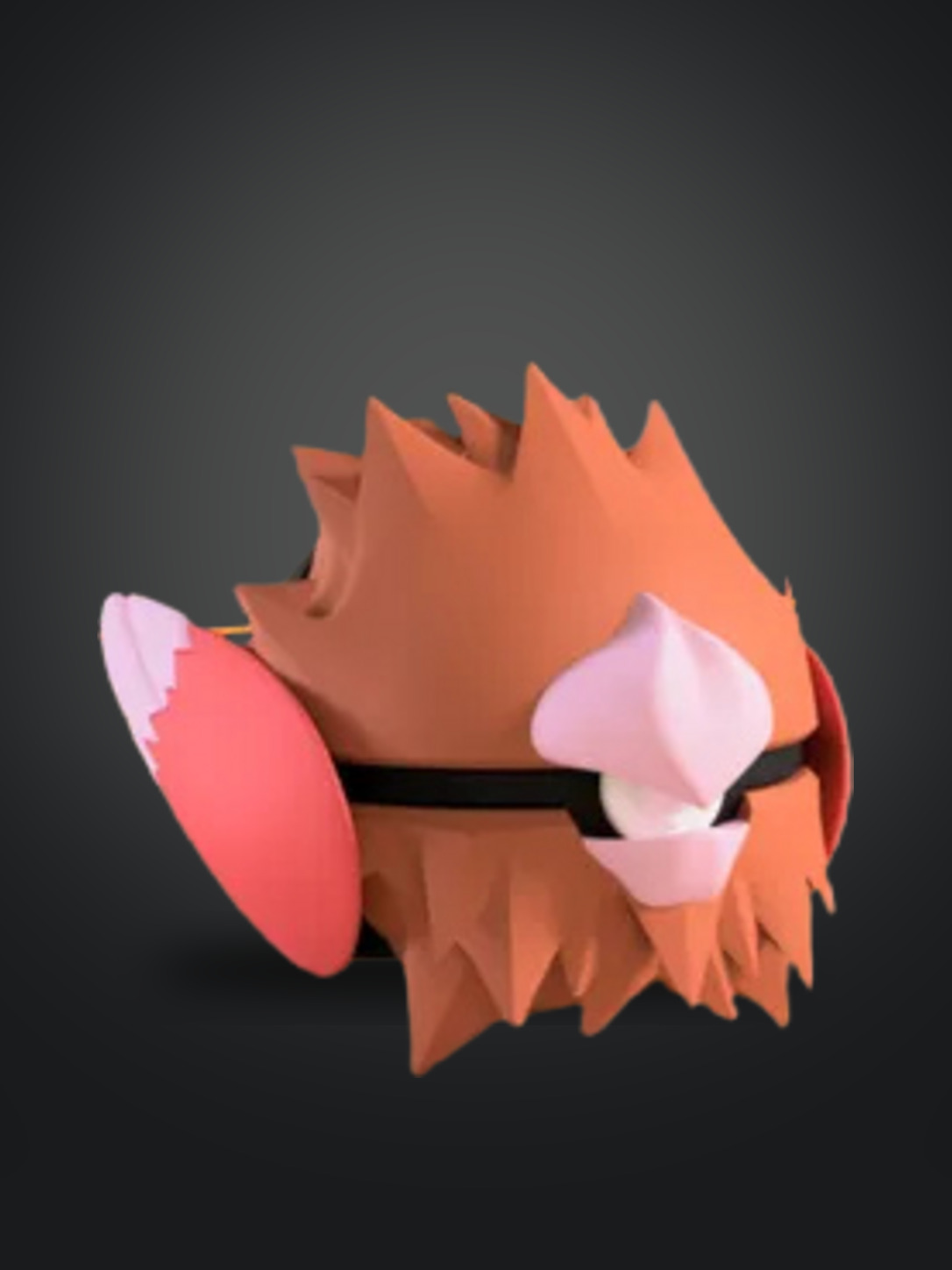 Vista frontal de la pokebola Spearow