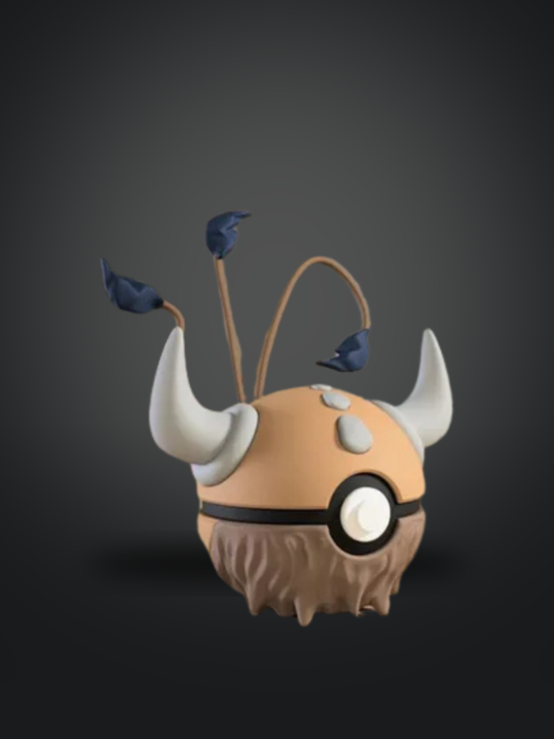 Vista frontal de la pokebola Tauros