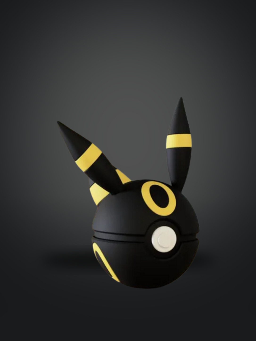 Vista frontal de la pokebola Umbreon