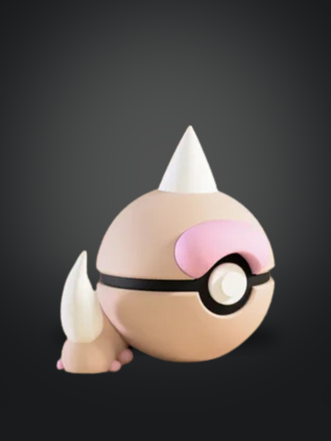 Vista frontal de la pokebola Weedle