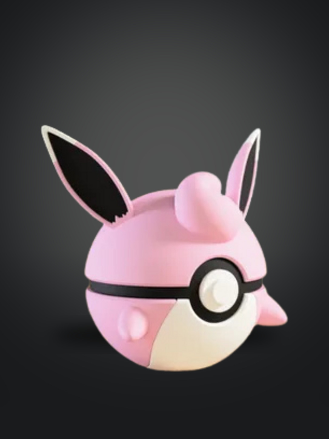 Vista frontal de la pokebola Wigglytuff