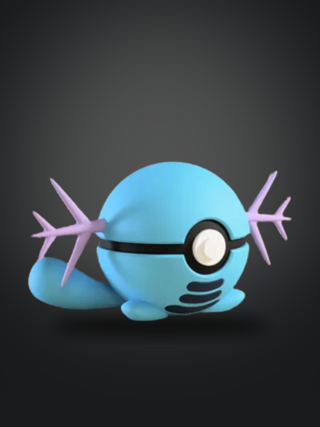 Vista frontal de la pokebola Wooper