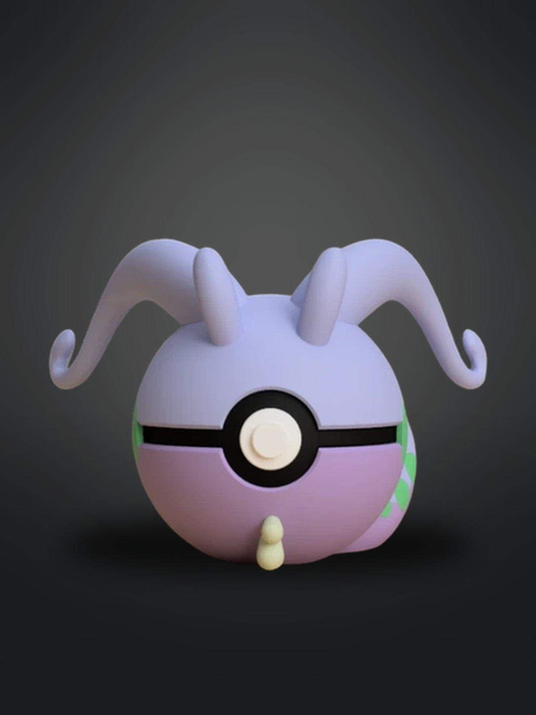 Vista frontal de Goodra