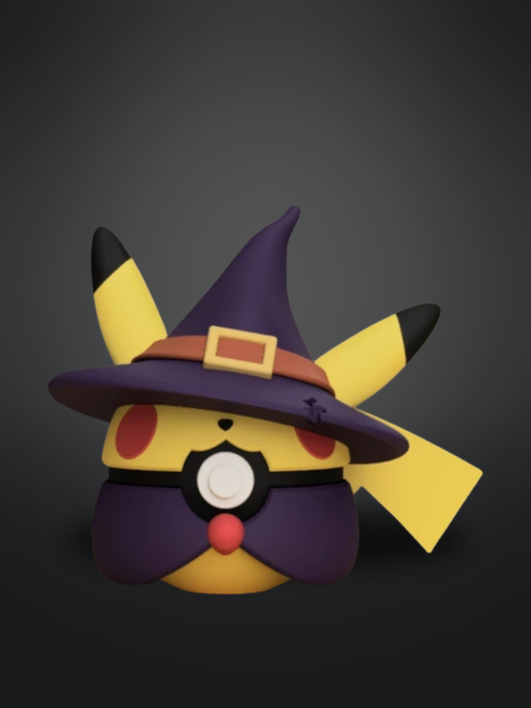 Vista frontal de Witch Hat Pikachu