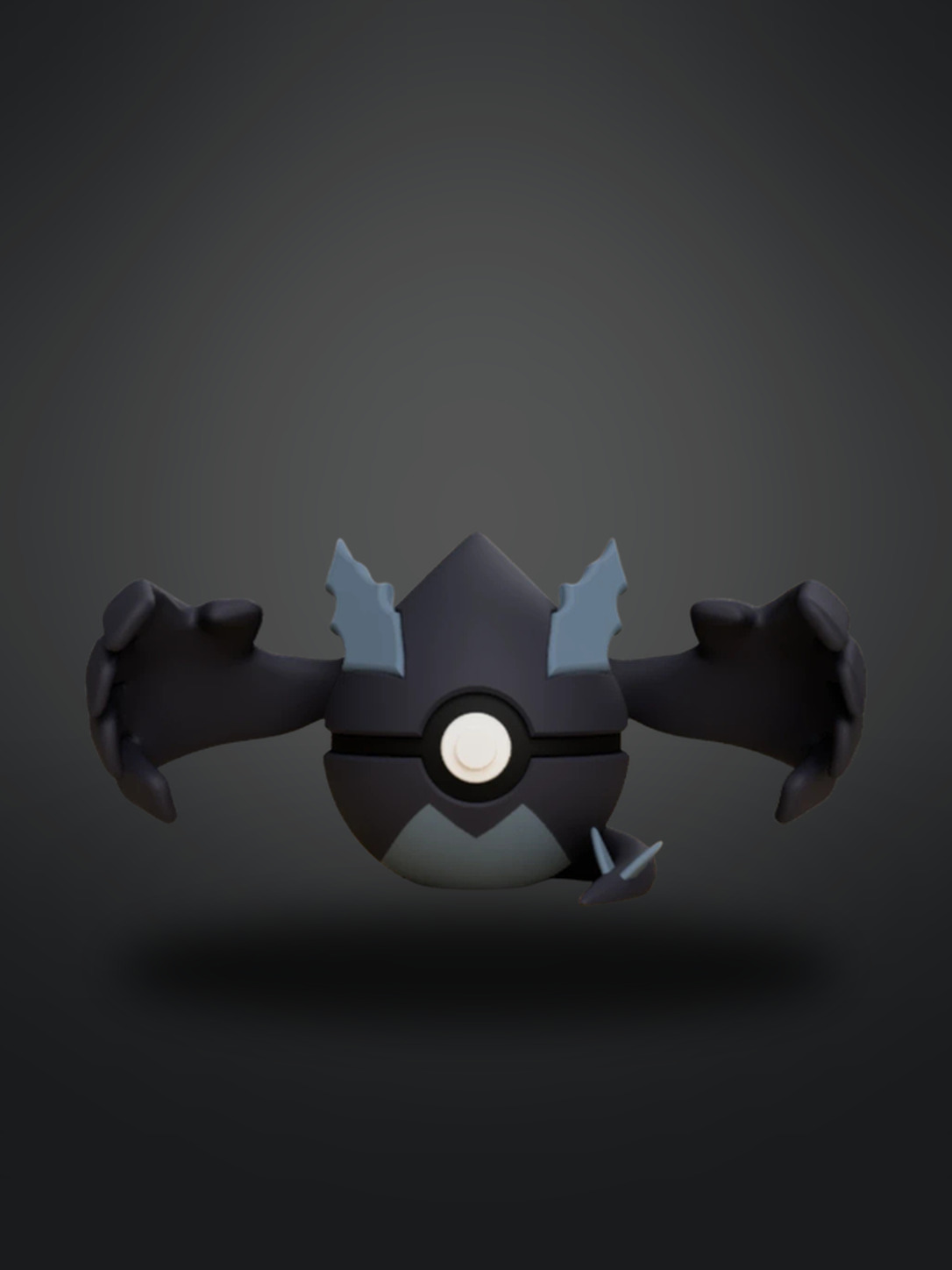Vista frontal de Shadow Lugia
